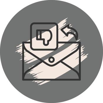 Email Dislike Innovative User Interface Asset vector