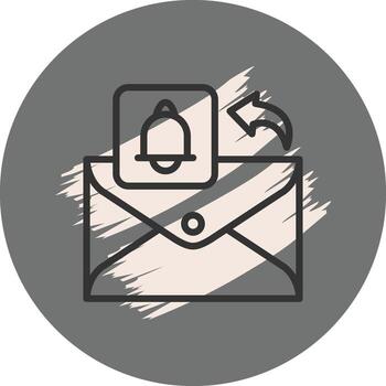 Email Alarm Custom Flat Graphic Layout vector