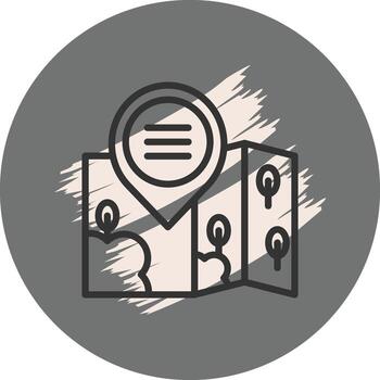 Location Menu Balanced Flat Object vector