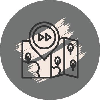 ubicación avance rápido distintivo creativo elemento vector