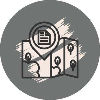 ubicación archivo dinámica marca diseño objeto vector