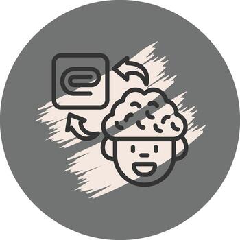 Brain Attachment Dynamic User Interface Layout vector