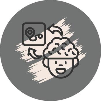 Brain Rout Dynamic Web Graphic Shape vector