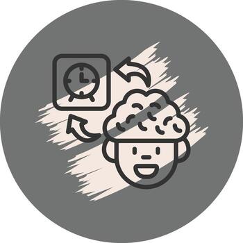 Brain Clock Innovative Digital Art Feature vector