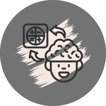 Brain Calculator Professional Web Graphic Asset vector