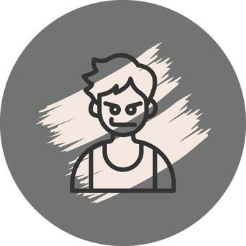 Bad Boy Custom Flat Feature vector