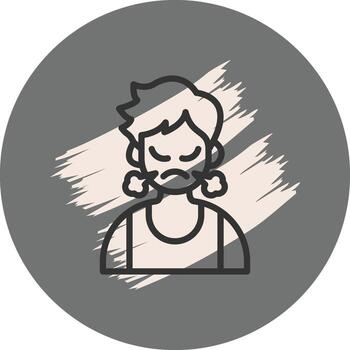 Steaming Boy Unique Web Design Asset vector