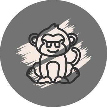 Cool Monkey Sophisticated User Interface Layout vector