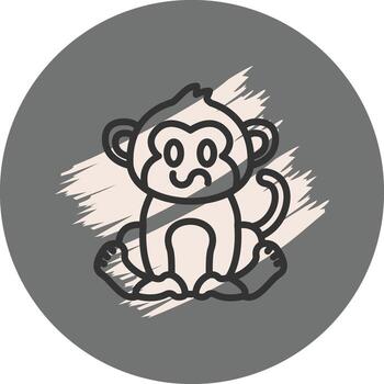 Confused Monkey Innovative Digital Art Feature vector