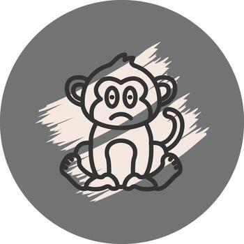 Flushed Monkey Unique Web Design Asset vector