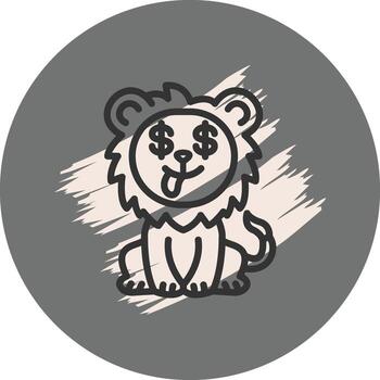 Greed Lion Professional Web Graphic Asset vector