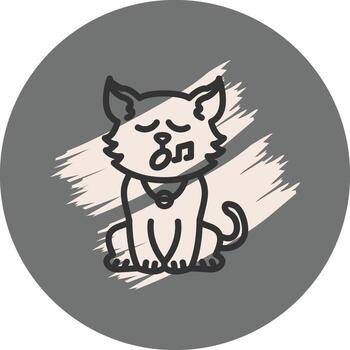 Singing Cat Functional Web Design Asset vector