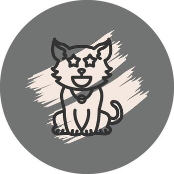 Cat Starstruck Unique Branding Graphic Layout vector