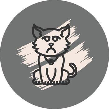 haciendo pucheros gato sofisticado digital Arte diseño vector