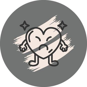 trastornado corazón funcional web diseño activo vector