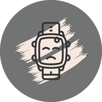 Watch Cold Sweat Dial Custom Digital Art Layout vector