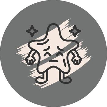 Pensive Star Geometric Web Design Form vector