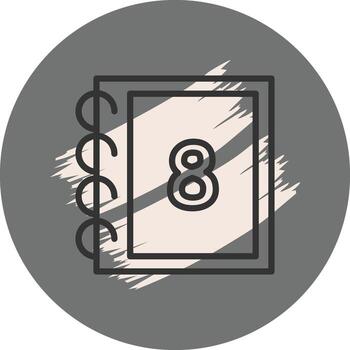 Math Eight Refined Flat Design Layout vector