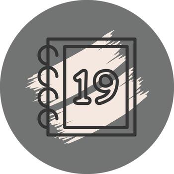 Math Nineteen Sophisticated Branding Graphic Layout vector