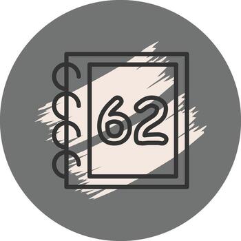 Math Sixty Two Dynamic Branding Design Object vector