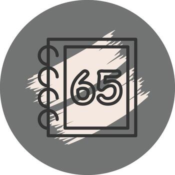 Math Sixty Five Minimal Branding Graphic Layout vector