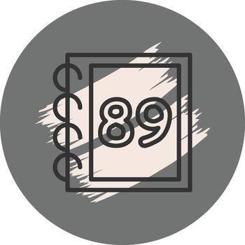 Math Eighty Nine Balanced Flat Object vector