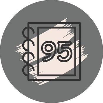 Math Ninty Five Custom Digital Art Layout vector