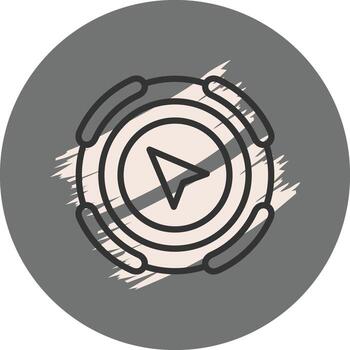 Navigation Arrow Strong User Experience Symbol vector