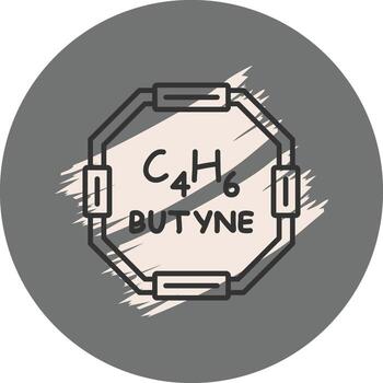 Butyne Distinct Visual Graphic Feature vector