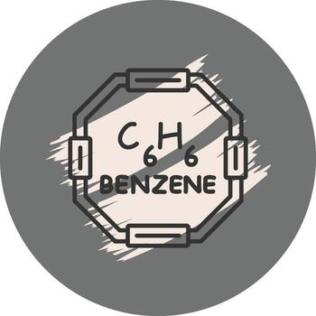 Benzene Distinct Visual Graphic Feature vector