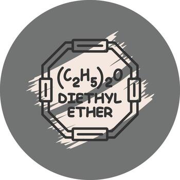 Diethyl Ether Innovative Web Graphic Object vector