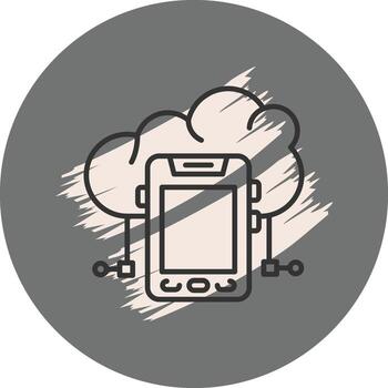 Virtual Cloud Advanced Web Interface Symbol vector