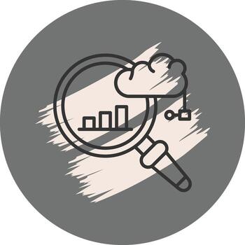 nube analítica innovador digital Arte característica vector