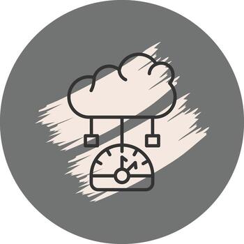 nube actuación creativo plano diseño vector