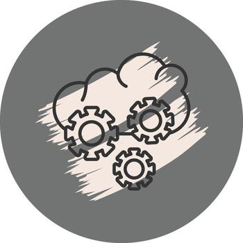 Cloud Orchestration Functional Product Graphic Layout vector