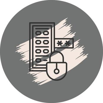 Cloud Access Control Optimized Mobile App Design vector