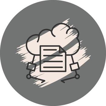 nube almacenamiento disco prima web interfaz diseño vector