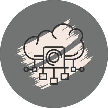 nube informática recursos innovador producto gráfico forma vector