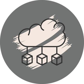 Cloud Microservices Advanced Branding Design Layout vector