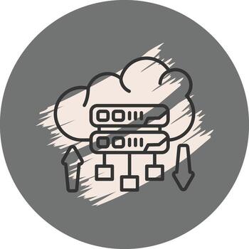 Cloud Big Data Custom Creative Element vector