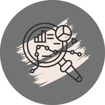 Data Analysis Dynamic Mobile App Symbol vector