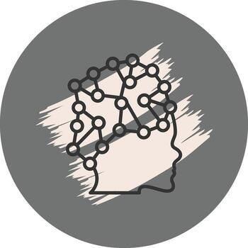 Convolutional Neural Simple Digital Design Symbol vector