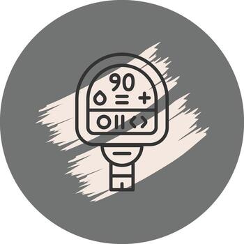 Glucose Meter Custom Creative Graphic Layout vector