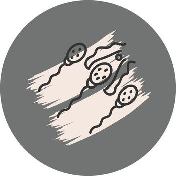 Ovulation Dynamic Web Graphic Shape vector