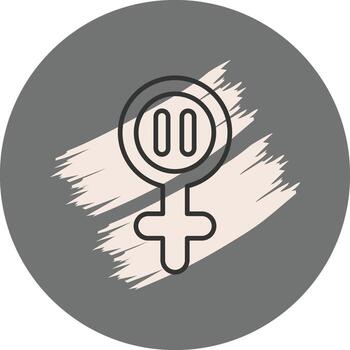 Menopause Symbol Dynamic Flat Design Feature vector