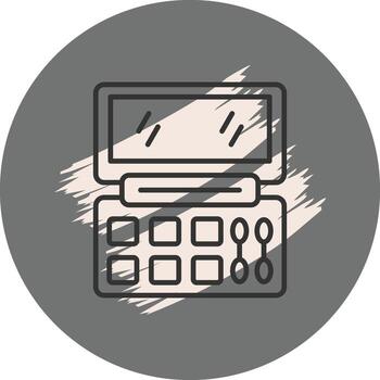 Eyeshadow Palette Advanced Branding Design Layout vector