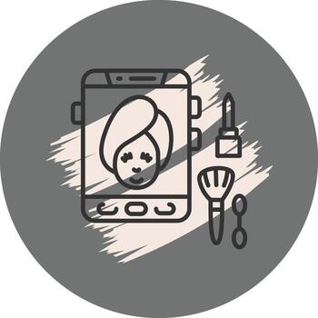 Makeup Tutorial Stylish Modern Object vector