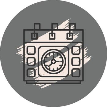 Class Schedule Custom Digital Art Layout vector