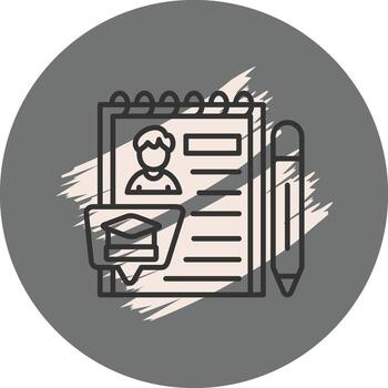 Academic Transcript Sophisticated Branding Graphic Layout vector