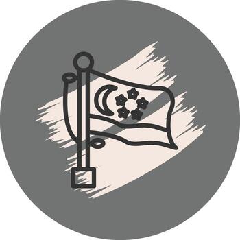 Flag Singapore Minimal User Interface Element vector